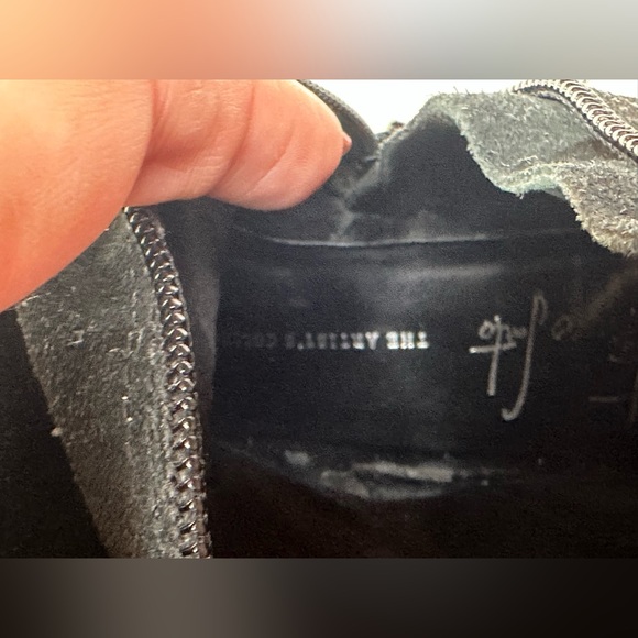 Franco Sarto A-Track Knee High Black Suede Boots Women’s 7M Vibram - Picture 13 of 15